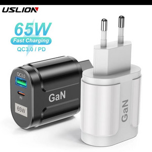 65W 휴대 폰 충전기 초고속충전 고속충전 usb PD