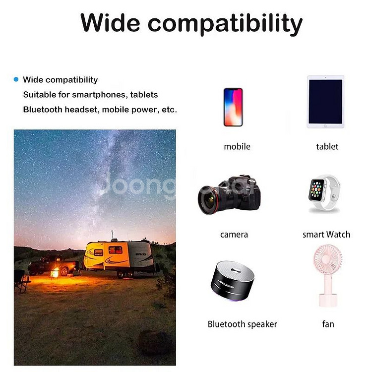 휴대용 태양광충전기 100W 낚시 캠핑 12V 5V--9
