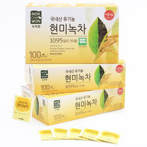 녹차원 유기농 현미녹차 1.2gx100티백x3박스