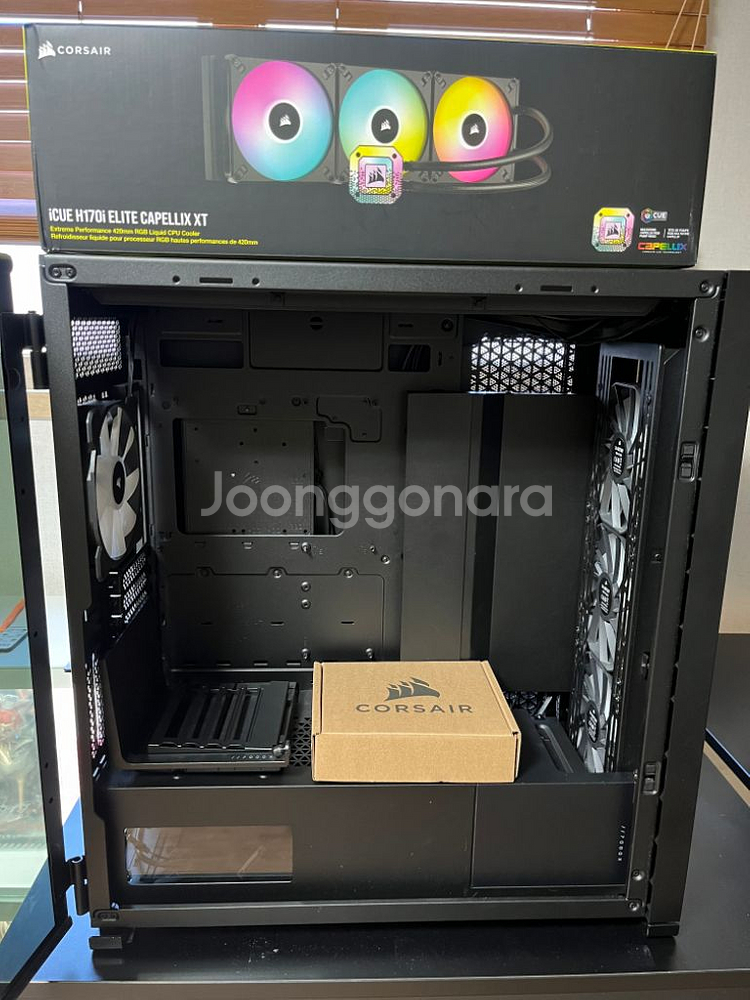 커세어 7000X 케이스 + H170i ELITE 쿨러--0