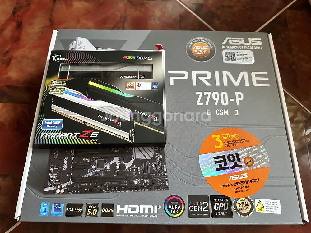 Asus Prime Z790,D5 CL3600팝니다--0