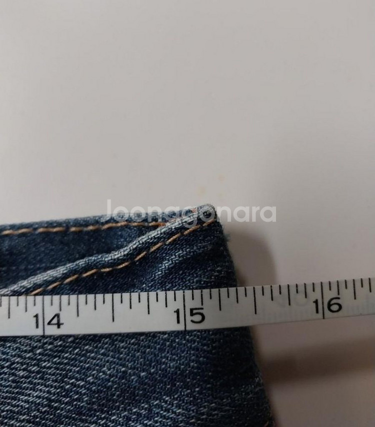 30)리바이스 가죽패치 레드텝 데님 생지 워싱 일자--7