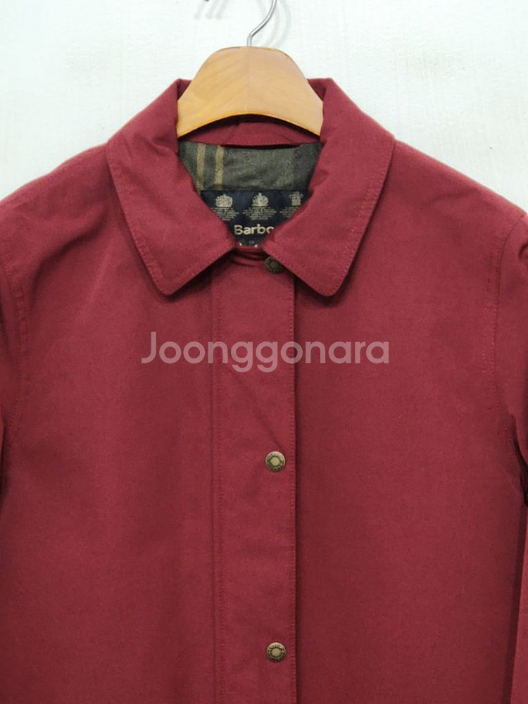 (XXL) 바버 빅사이즈 점퍼 버건디 안감누빔 자켓--1