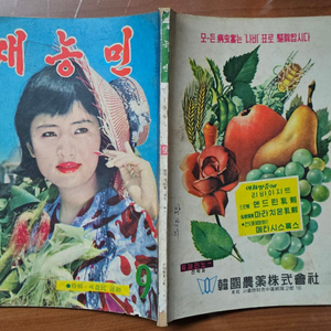 1965년 9월호 새농민 잡지 - 표지모델 영화배우 고