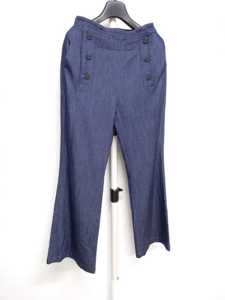 새 더블스텐다드 하이웨스트 데님 부츠컷 팬츠 44--2