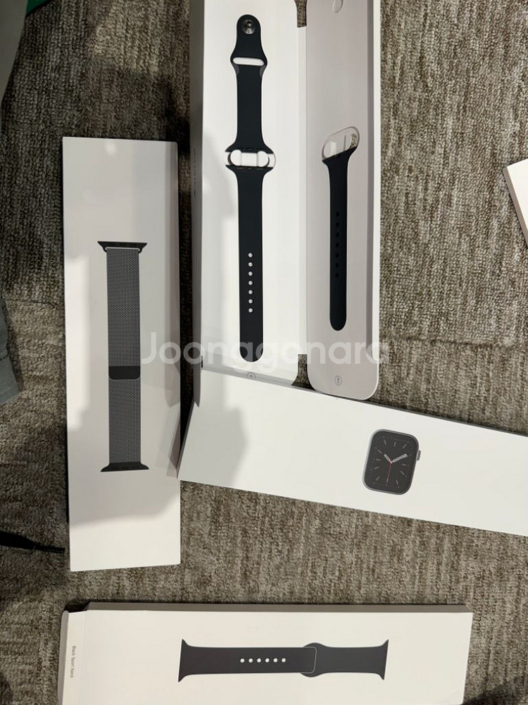애플워치 6 스테인리스 44mm + 밀레니즈루프--2