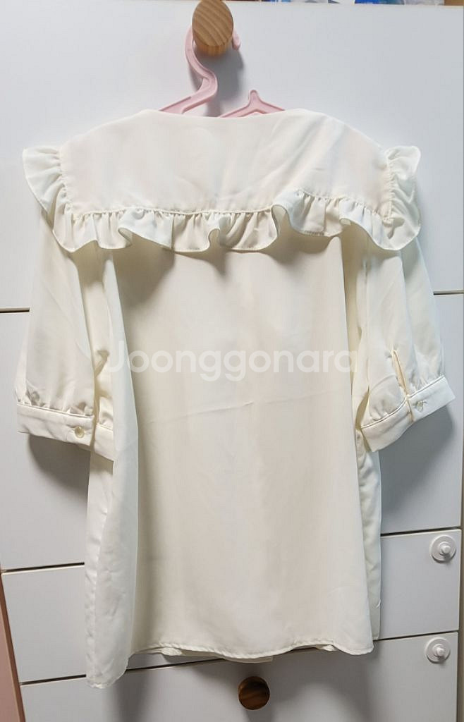여성 레이스 세라 블라우스~--3
