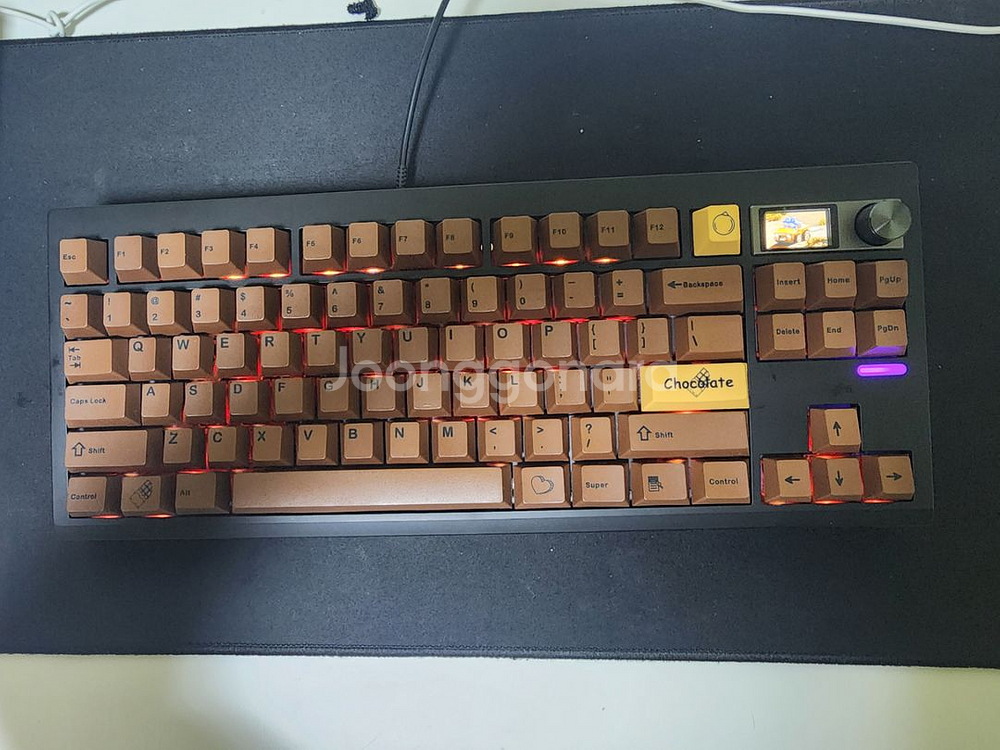 gmk 87 텐키리스 기계식 키보드 지온 hg 저소음--1