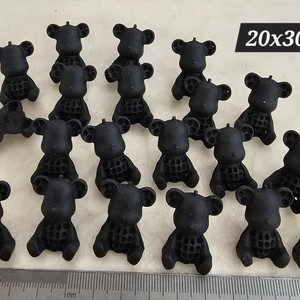 금속장식 조임 베어브릭 블랙 20개 일괄