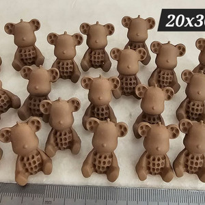 금속장식 조임 베어브릭 브라운 20개 일괄