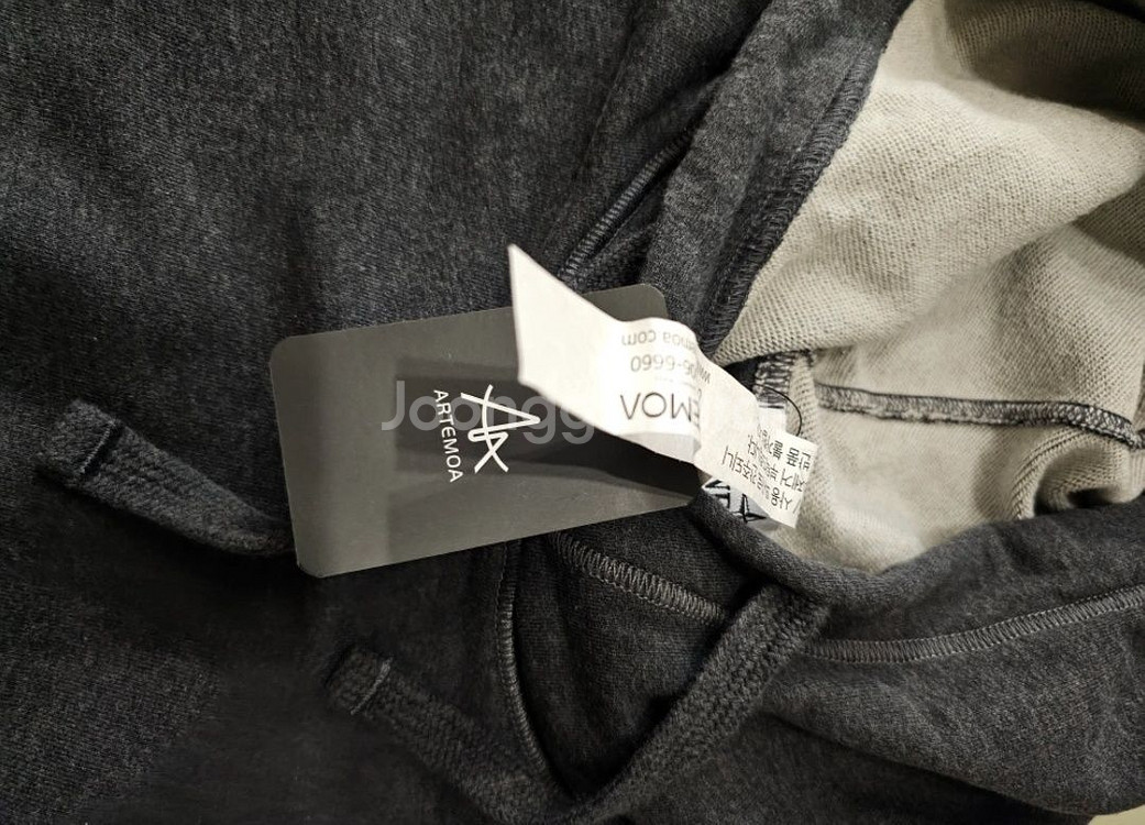 스톤아일랜드 패치후드티 차콜 L 새상품--2