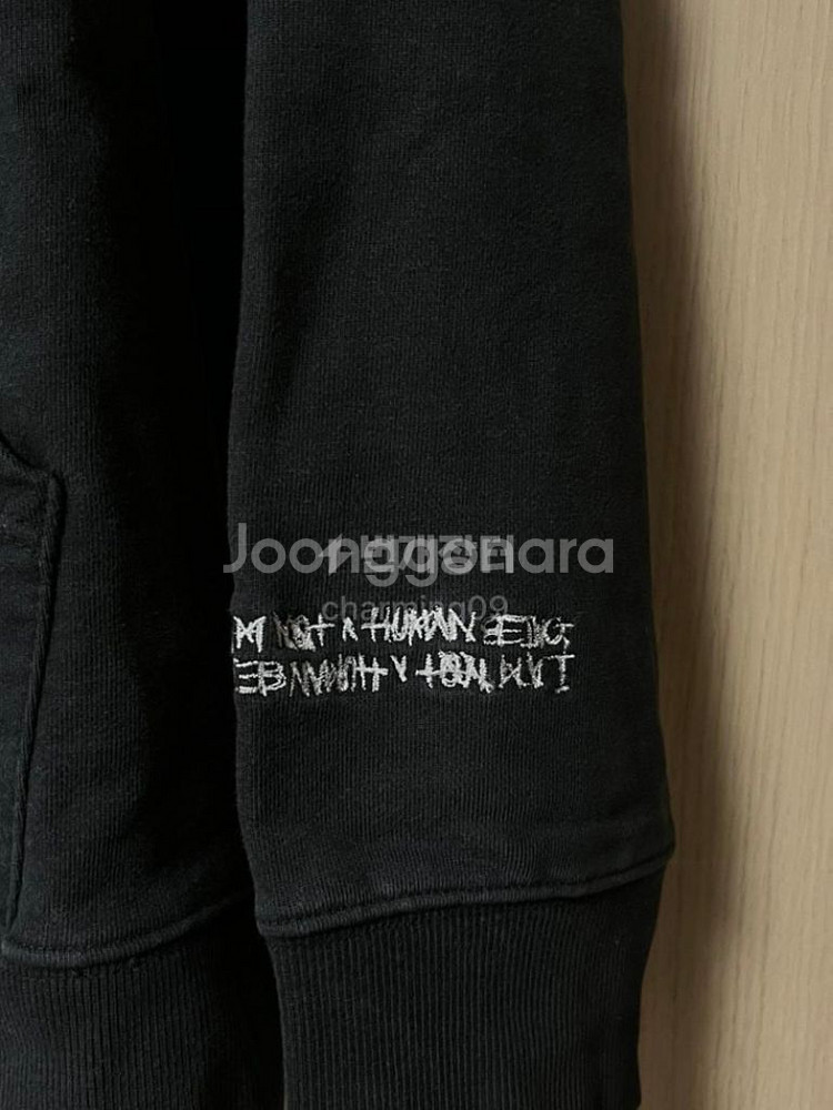 아임낫휴먼바잉 후드티--1