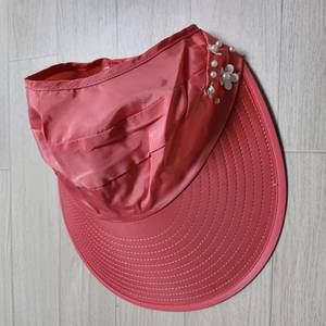 (새상품)비즈 플라워 썬캡,여성 햇빛가리개 모자