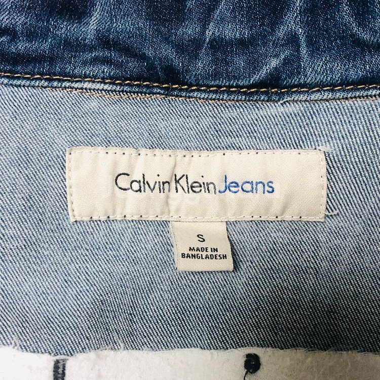 캘빈 클라인 여성 청쟈켓 S--4