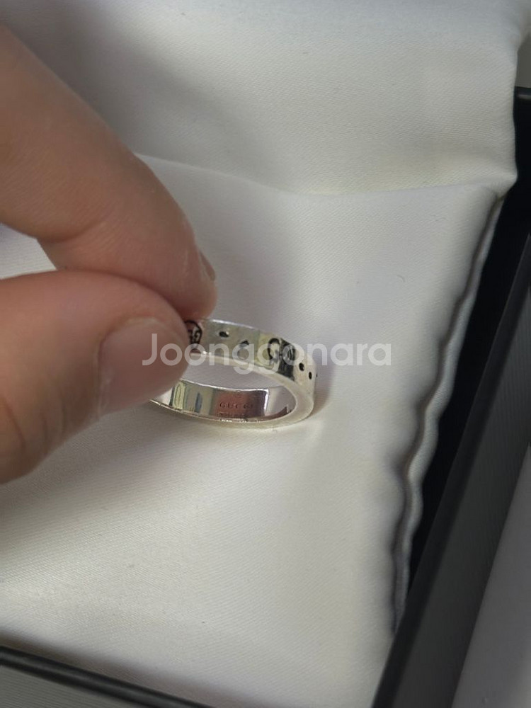 구찌 실버링 반지 19호--2