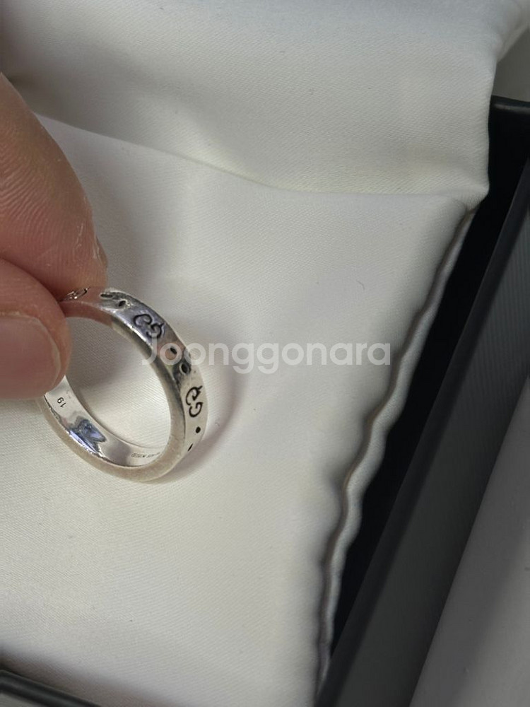 구찌 실버링 반지 19호--3