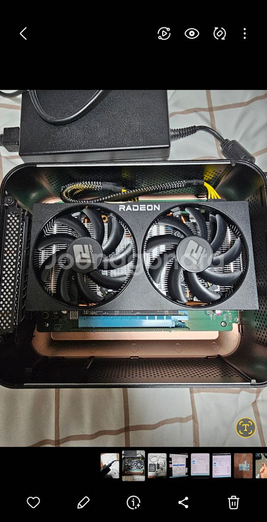 조탁egpu+ 6600xt + 230w pd충전기팔아요--0
