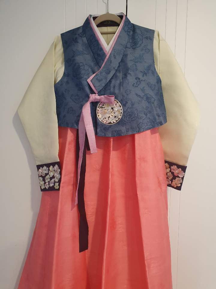 결혼식 신랑신부 한복 결혼한복 맞춤한복--1