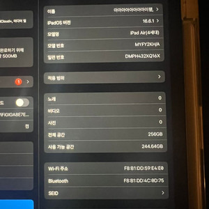 아이패드 에어 4세대 256기가