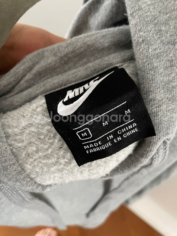 나이키 기모 후드맨투맨 M사이즈--8