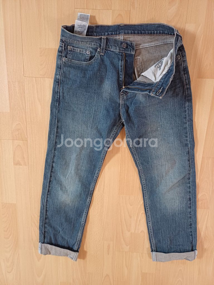 남성 리바이스 505 데님 일자청바지 (사방스판32)--1