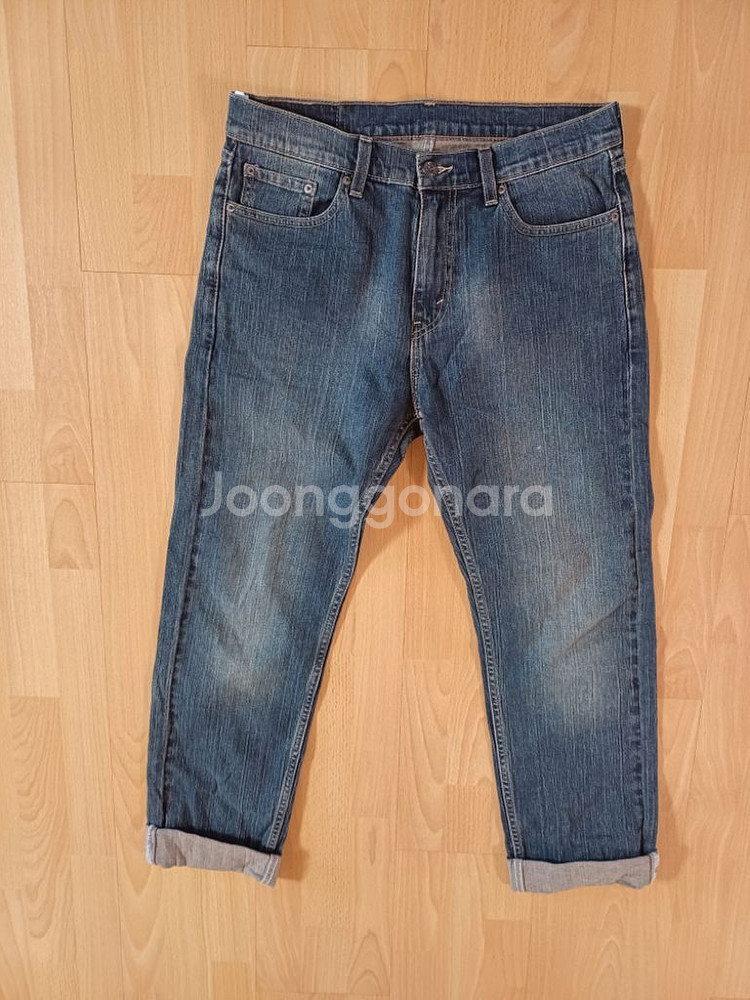 남성 리바이스 505 데님 일자청바지 (사방스판32)--5