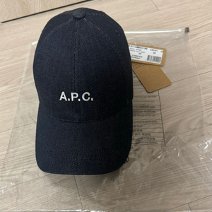 (A.P.C)아페쎄 찰리 데님 볼캡 인디고•56size