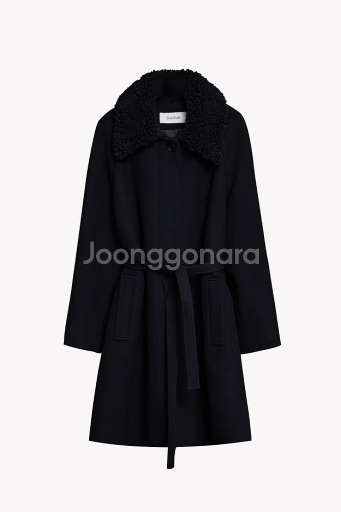 [수아마르]Ren Shearling 카라 코트--1