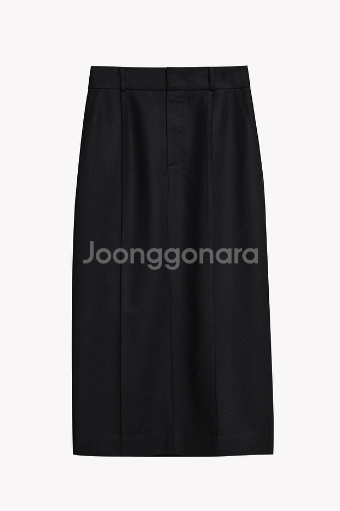 [수아마르] Reine Wool Skirt 브라운/블랙--2