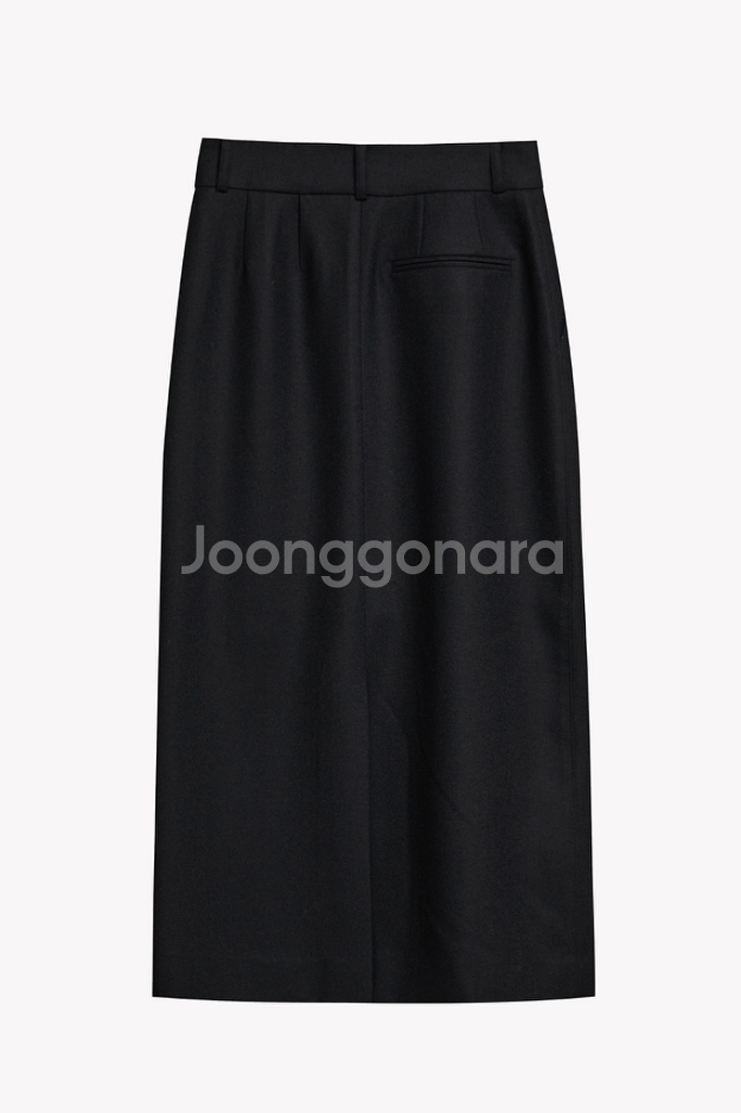 [수아마르] Reine Wool Skirt 브라운/블랙--3