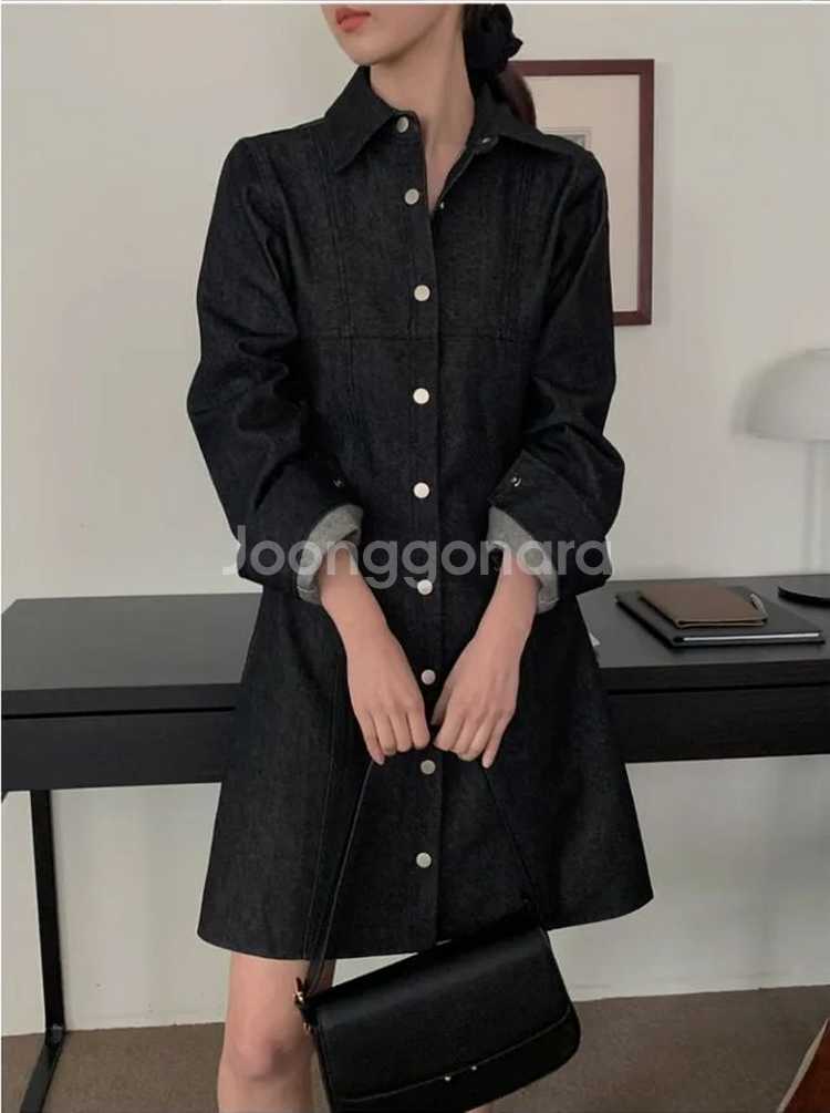 새옷)베니토 흑청 데님 미니 원피스 아뜨랑스 자라--1