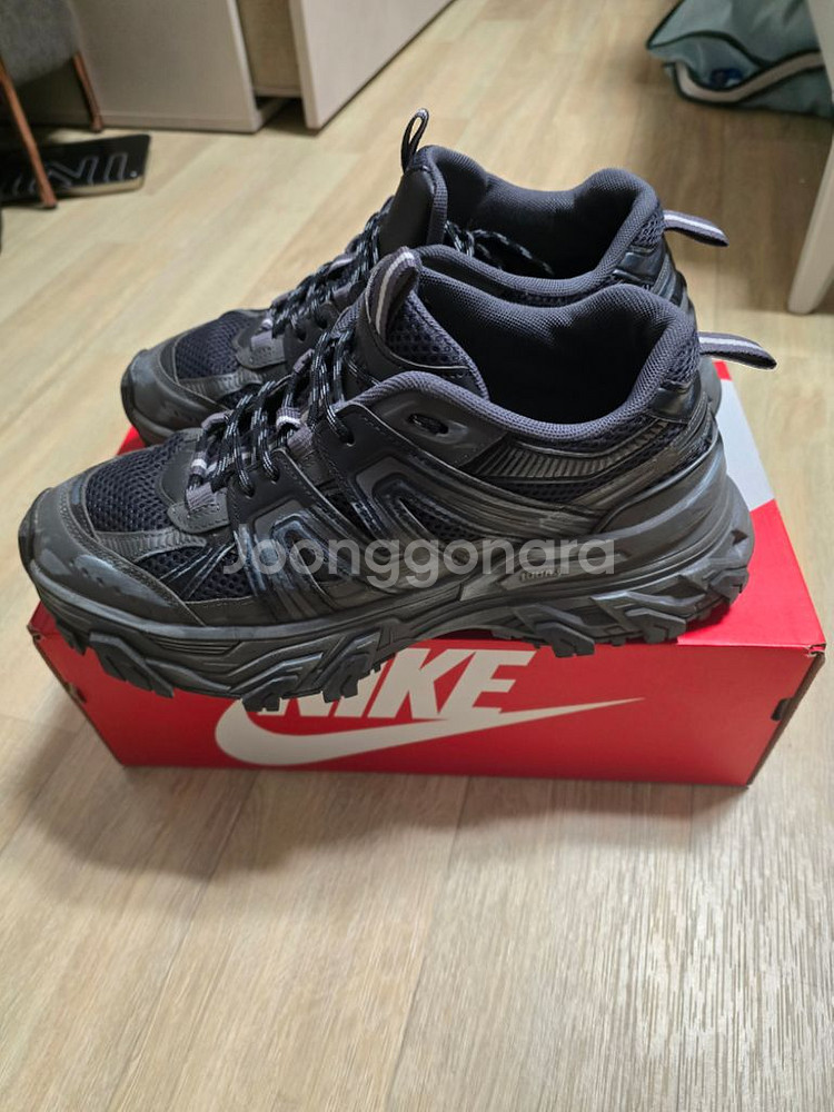 준지 신세틱 레더 트레이너 슈즈 - 그레이 41사이즈(--4