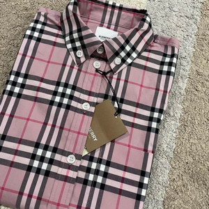 버버리 여성 GUAN 체크 셔츠(핑크) UK10
