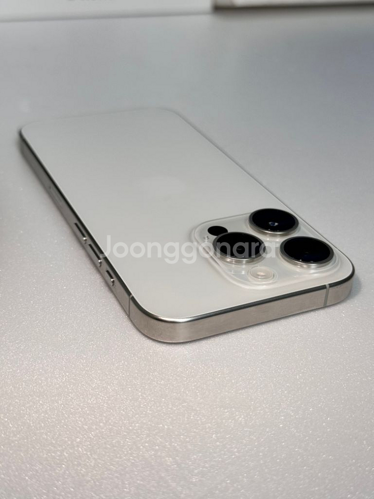 정상해지 아이폰15프로 128GB 화이트 S급 배터리1--3
