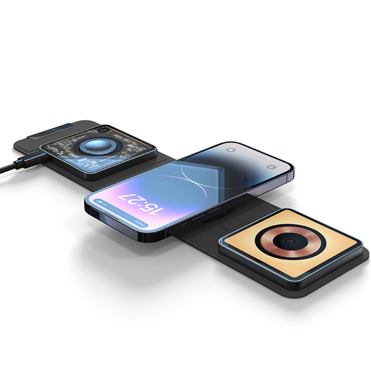 올인원 무선충전기 스마트폰+워치+버즈+에어팟 이미지