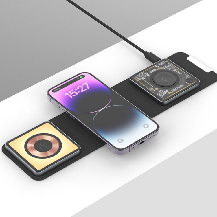 올인원 무선충전기 스마트폰+워치+버즈+에어팟 이미지