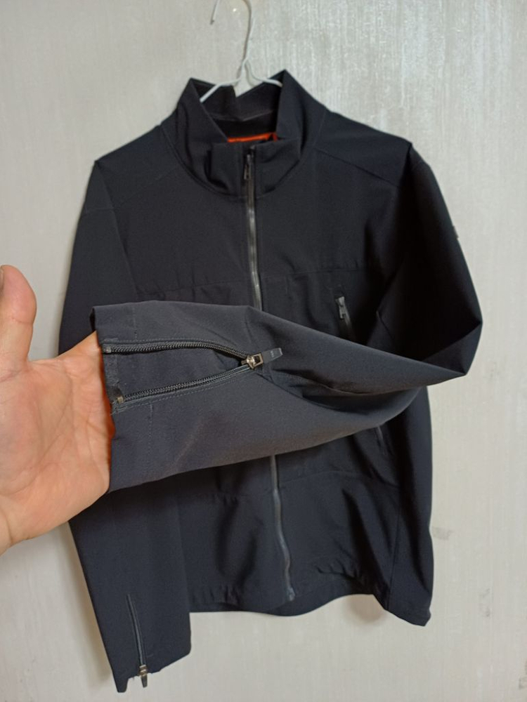 남성 라푸마 소프트쉘 등산자켓 (블랙.스판100)--1