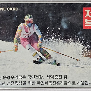 1992년 체육복권 광고 전화카드