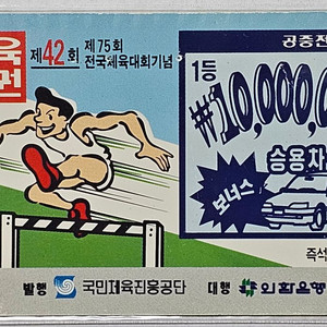 1994년 체육복권 광고 전화카드