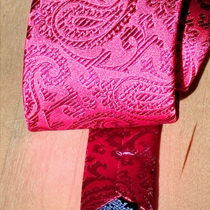 FRANGI] 이태리 프랑지 꽃무늬 실크 넥타이 레드