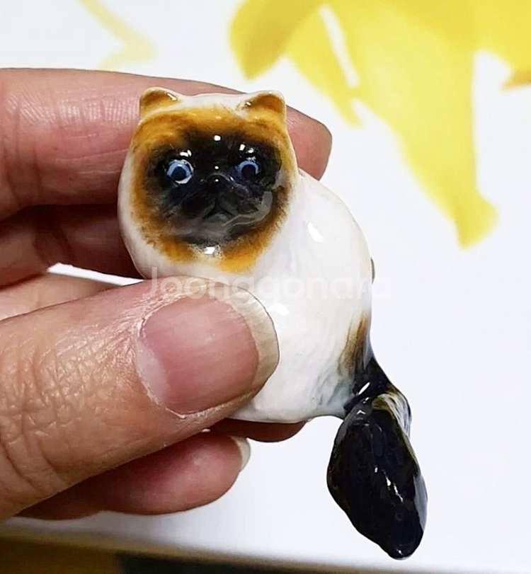 미니어처 도자기 고양이 3종류-개별가격--3