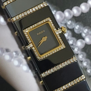 RADO,18K 다이아 하이테크세라믹 여성시계