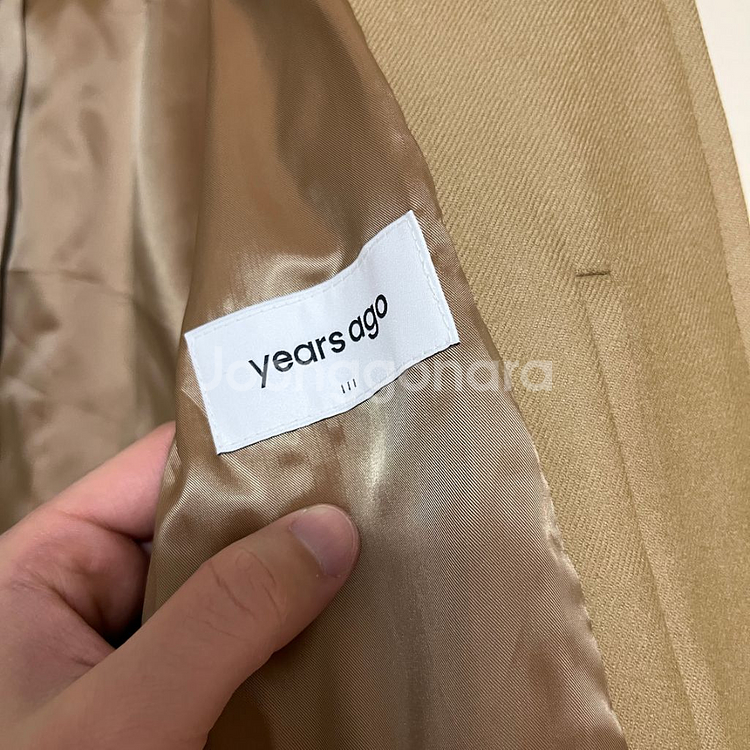 [L]이얼즈어고 베이지 블록 바시티자켓 yearsago--4
