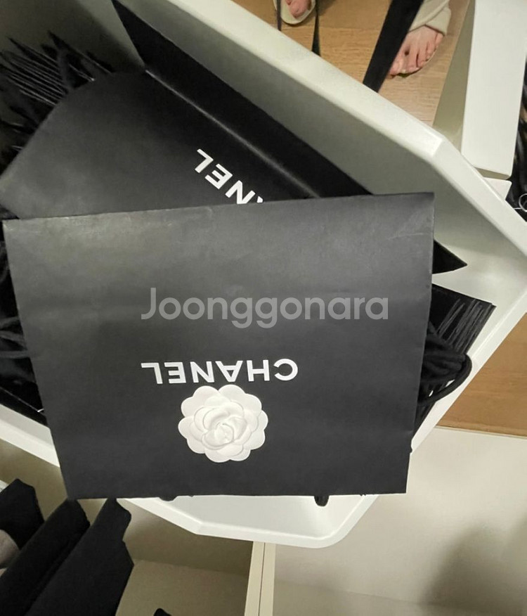 샤넬 진품 내돈내산 새상품 쇼핑백 사이즈별 가격다름--1