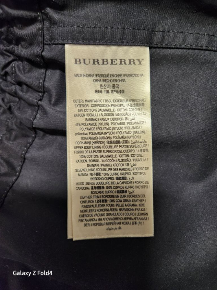 버버리 디태처블 워머후디 코튼파카 4017144 UK5--6