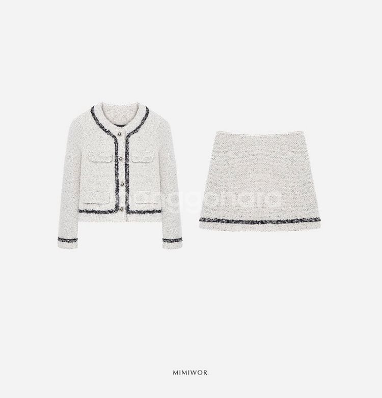 mimiwor camelia tweed set up S--6