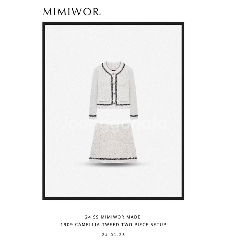 mimiwor camelia tweed set up S--7
