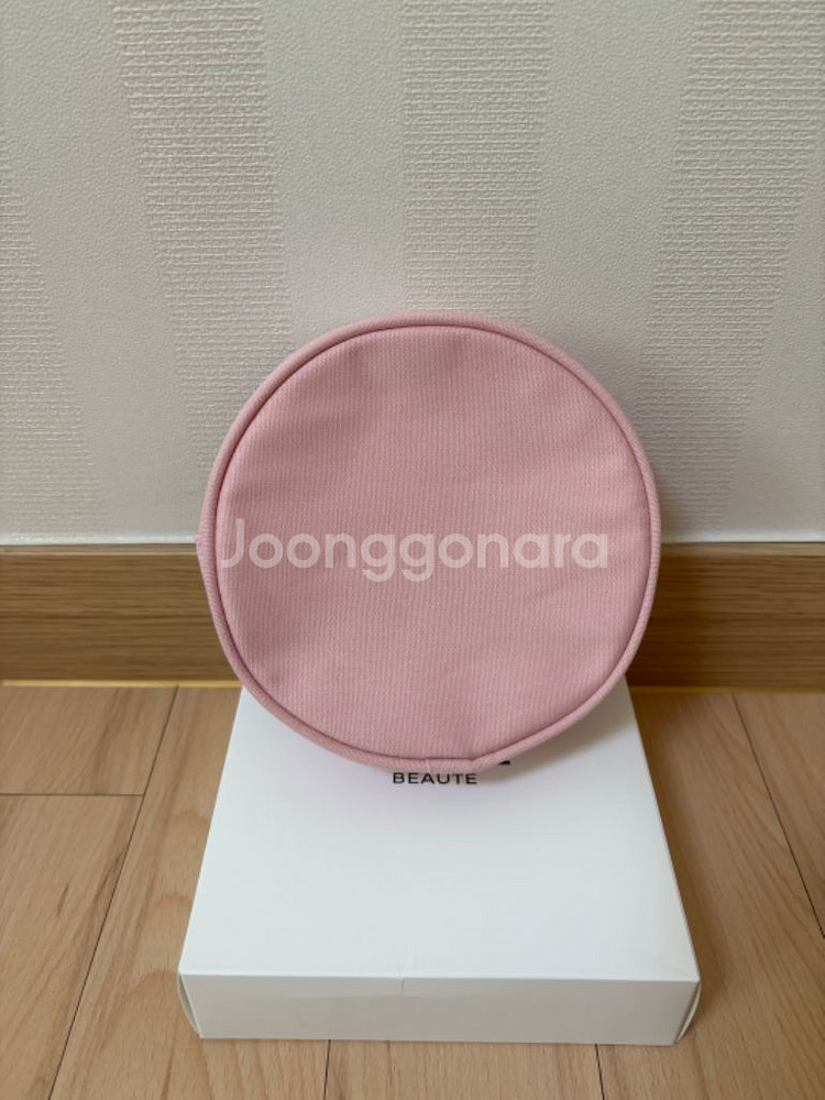 샤넬 핑크 탬버린 파우치--1