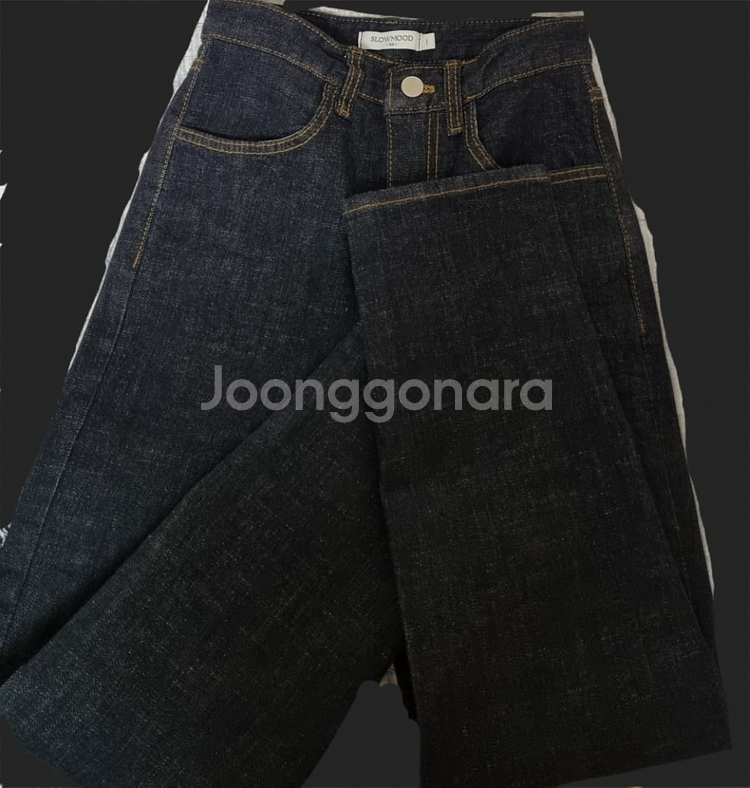 슬로우앤드 랜드핏 생지 데님팬츠--1