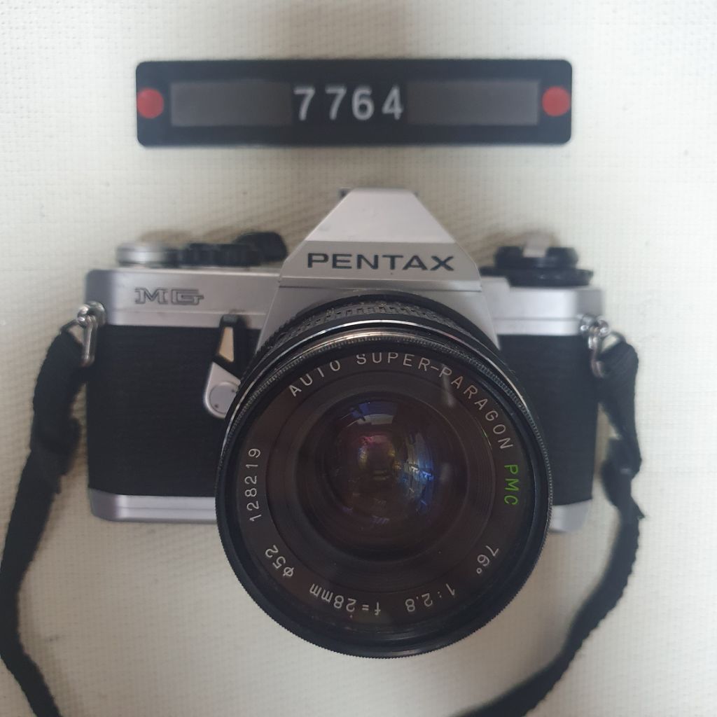 펜탁스 MG 2.8 광각렌즈 필름카메라 실버바디